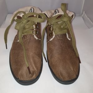 Toms botas faux fur lined woman boots size 8